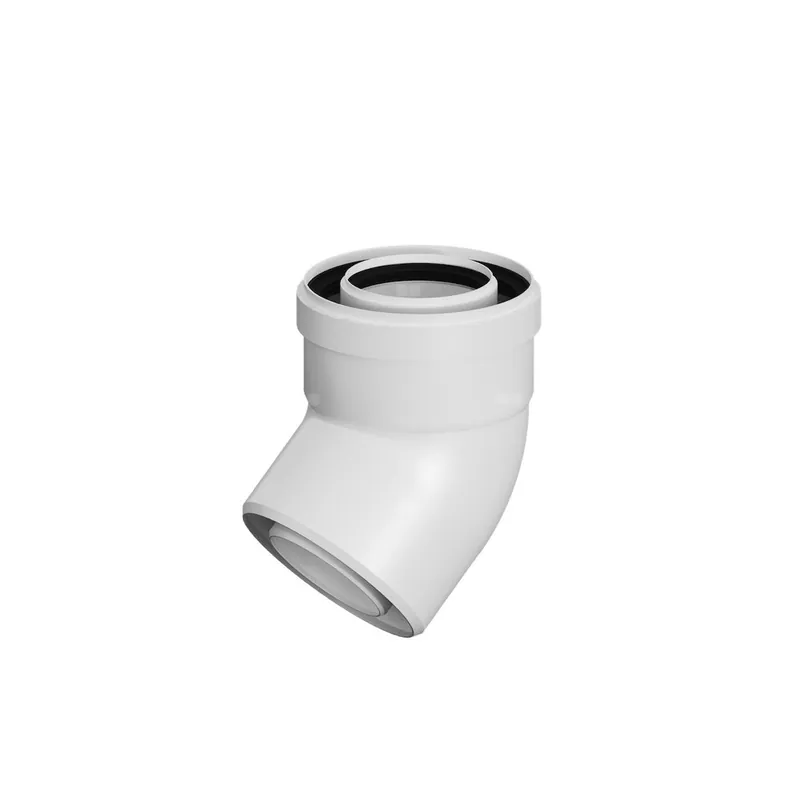 PP-PP kolano koncentryczne 45 st. DN110/160mm z uszczelką [EPDM] Tylko dziś